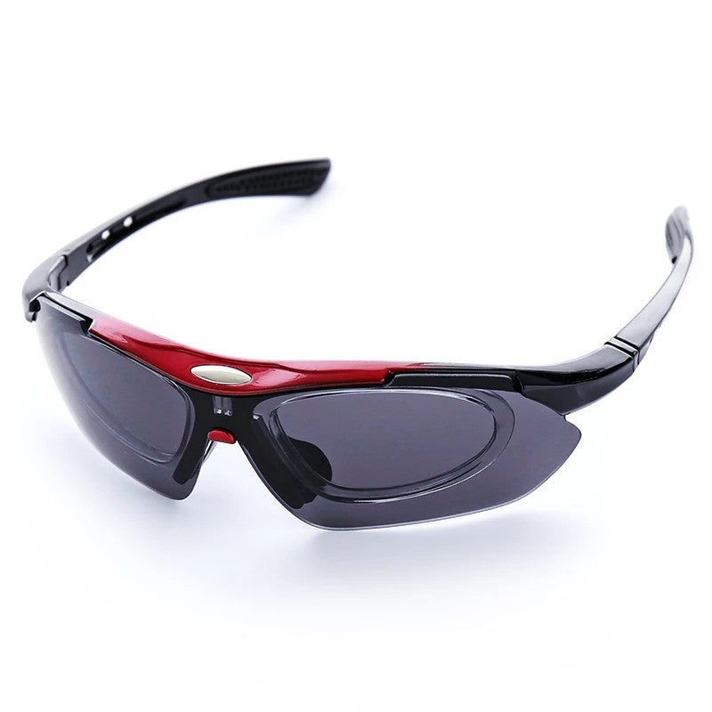 Flux Performance Cycling Glasses - Crimson Accent Black