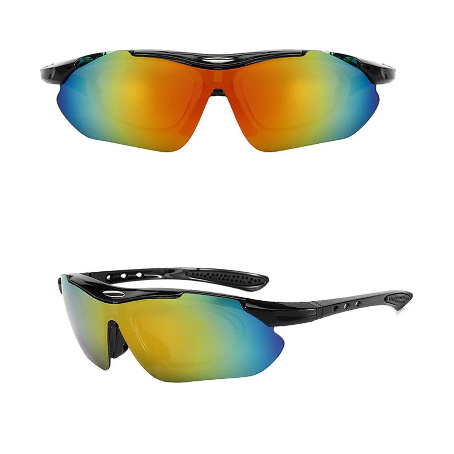 Flux Performance Cycling Glasses - Onyx Blaze Mirror