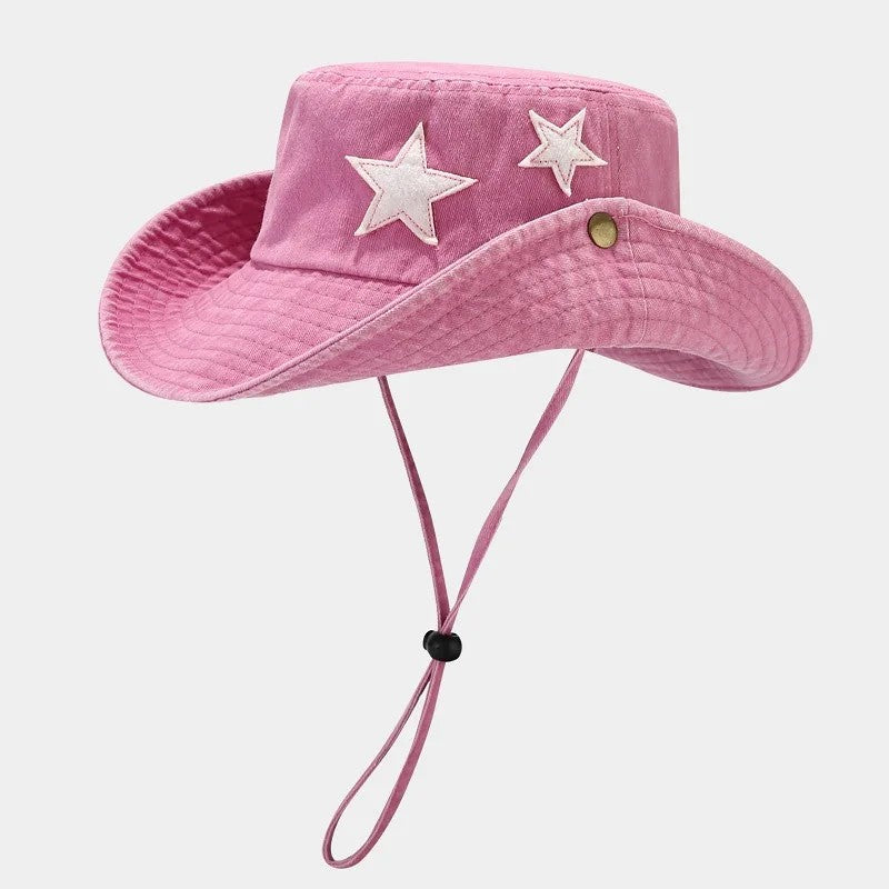 Garda Adjustable Bucket Hat - Blush Star