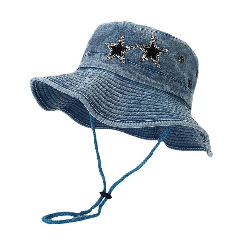 Garda Adjustable Bucket Hat - Denim Star