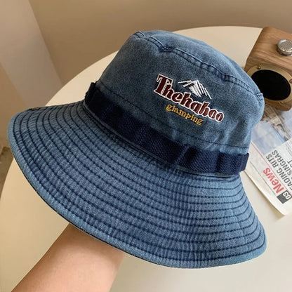 Garda Adjustable Bucket Hat - Indigo Mountain Logo