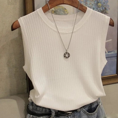 Garda Knit Vest Top - Sandstone
