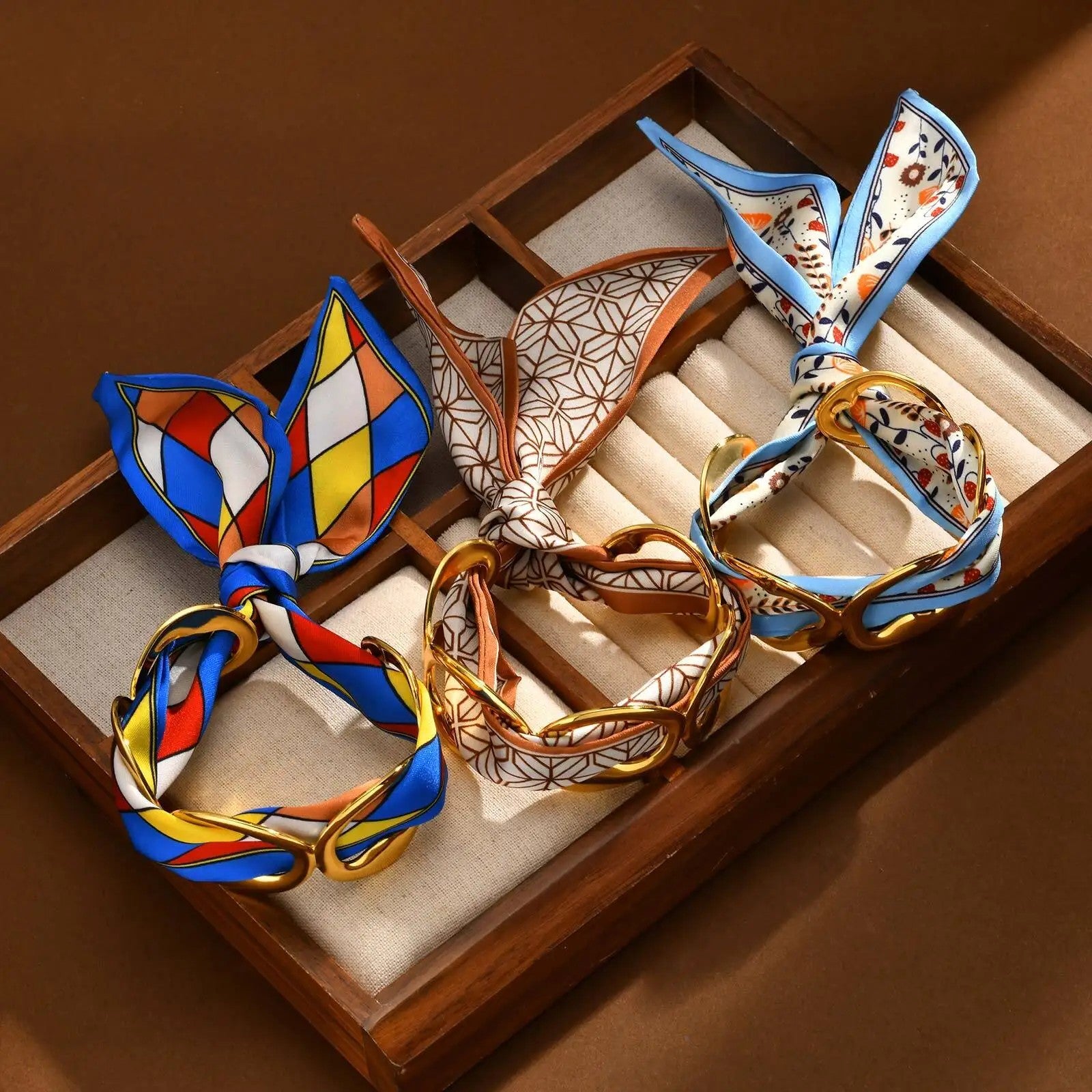 Gavanni Silk Scarf Bangle