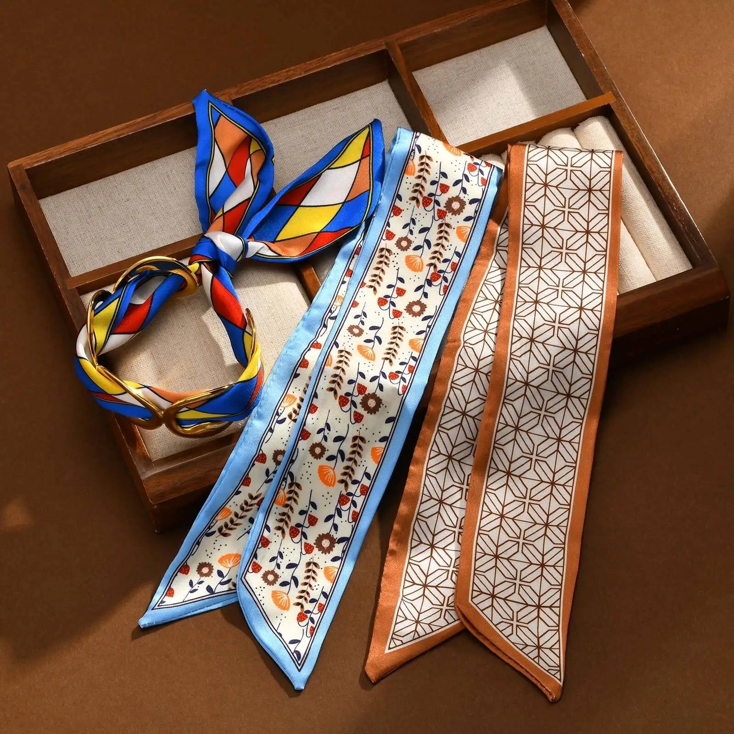 Gavanni Silk Scarf Bangle