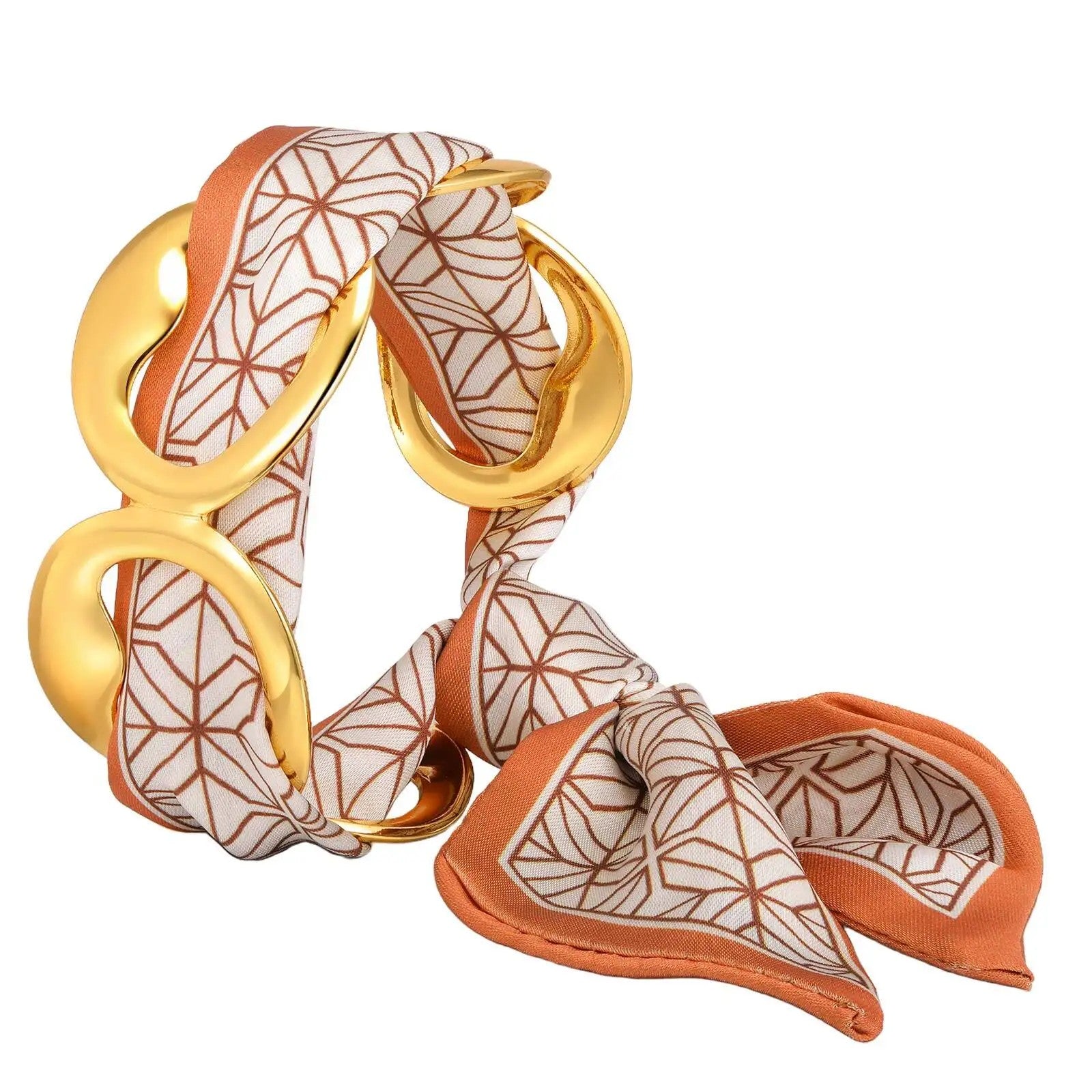 Gavanni Silk Scarf Bangle - B-750G-2