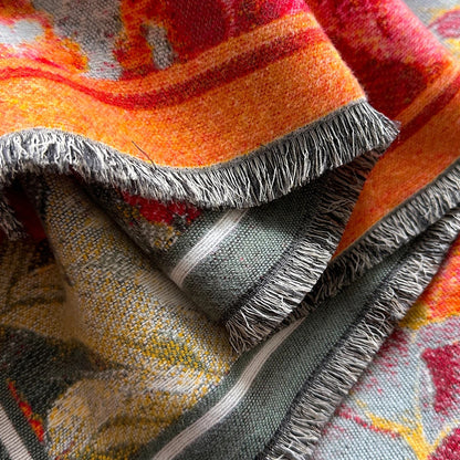 Gracia Cashmere Jacquard Shawl Wrap