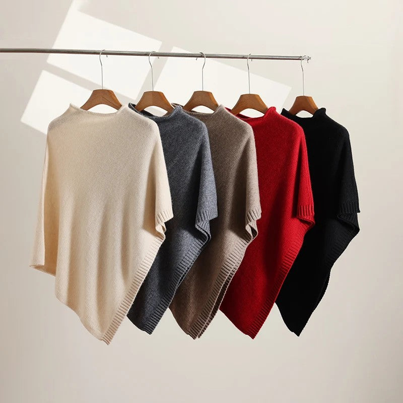 Gstaad Cashmere Knit Poncho