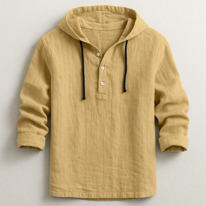 Hudson Knit Hoodie Shirt - Desert Sand