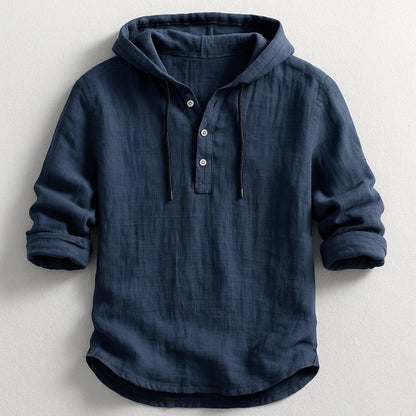 Hudson Knit Hoodie Shirt - Deep Navy