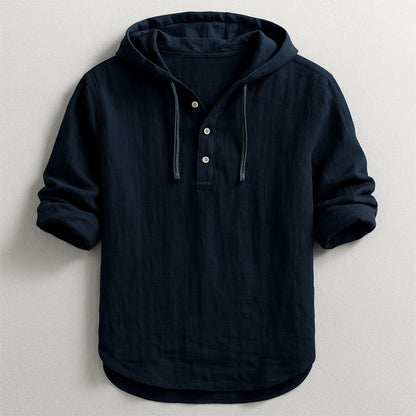 Hudson Knit Hoodie Shirt - Onyx Black