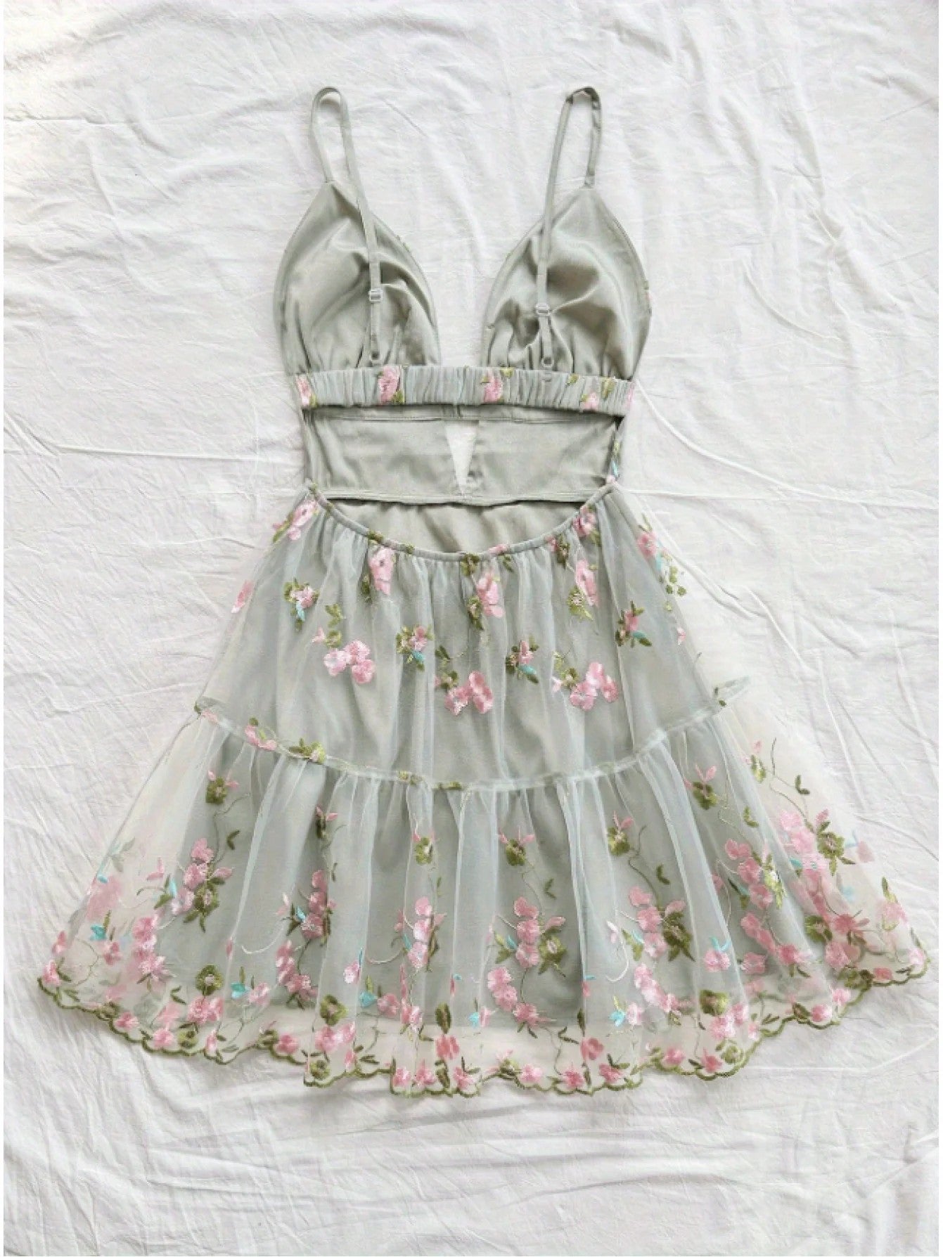 Hvar Embroidered Lace Mini Dress