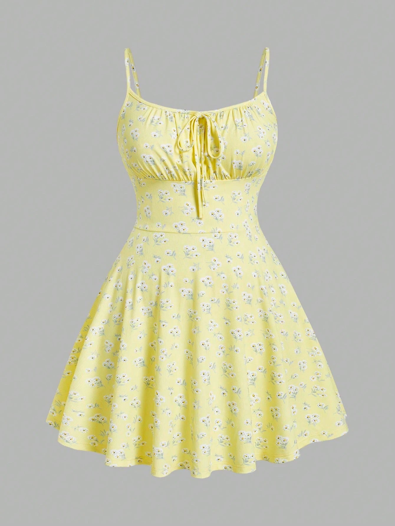 Isla Floral Midi Dress - Yellow