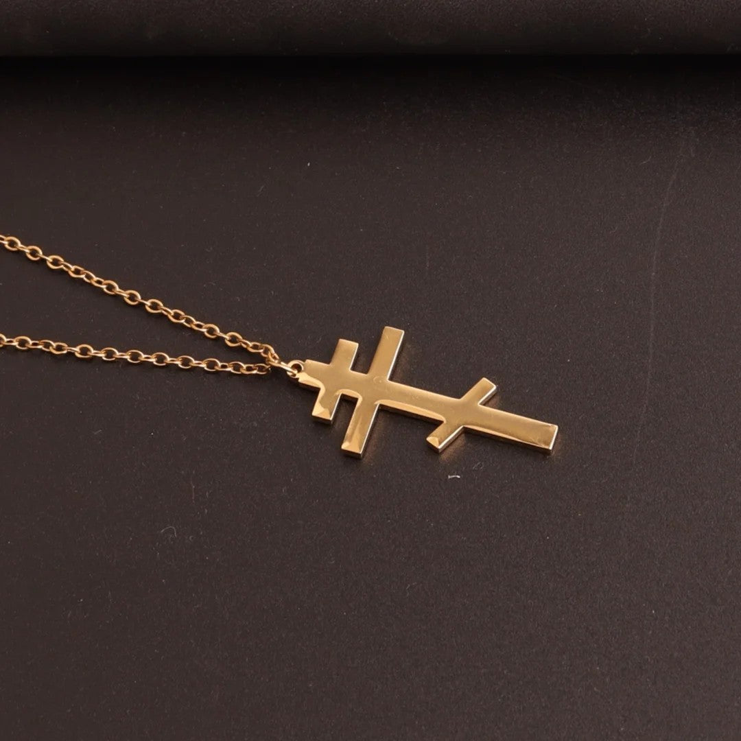 Icona Orthodox Cross Necklace - Gold