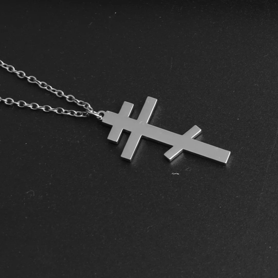 Icona Orthodox Cross Necklace - Silver