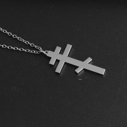 Icona Orthodox Cross Necklace - Silver