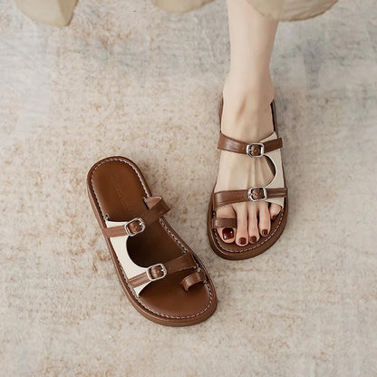 Siena Soft Leather Roman Sandals