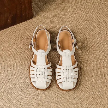 Siena Genuine Leather Woven Sandals