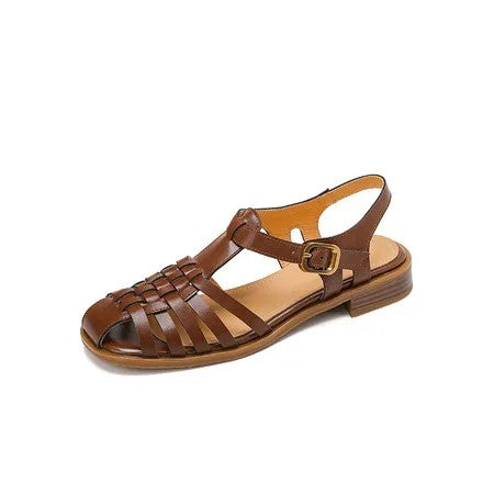 Siena Genuine Leather Woven Sandals