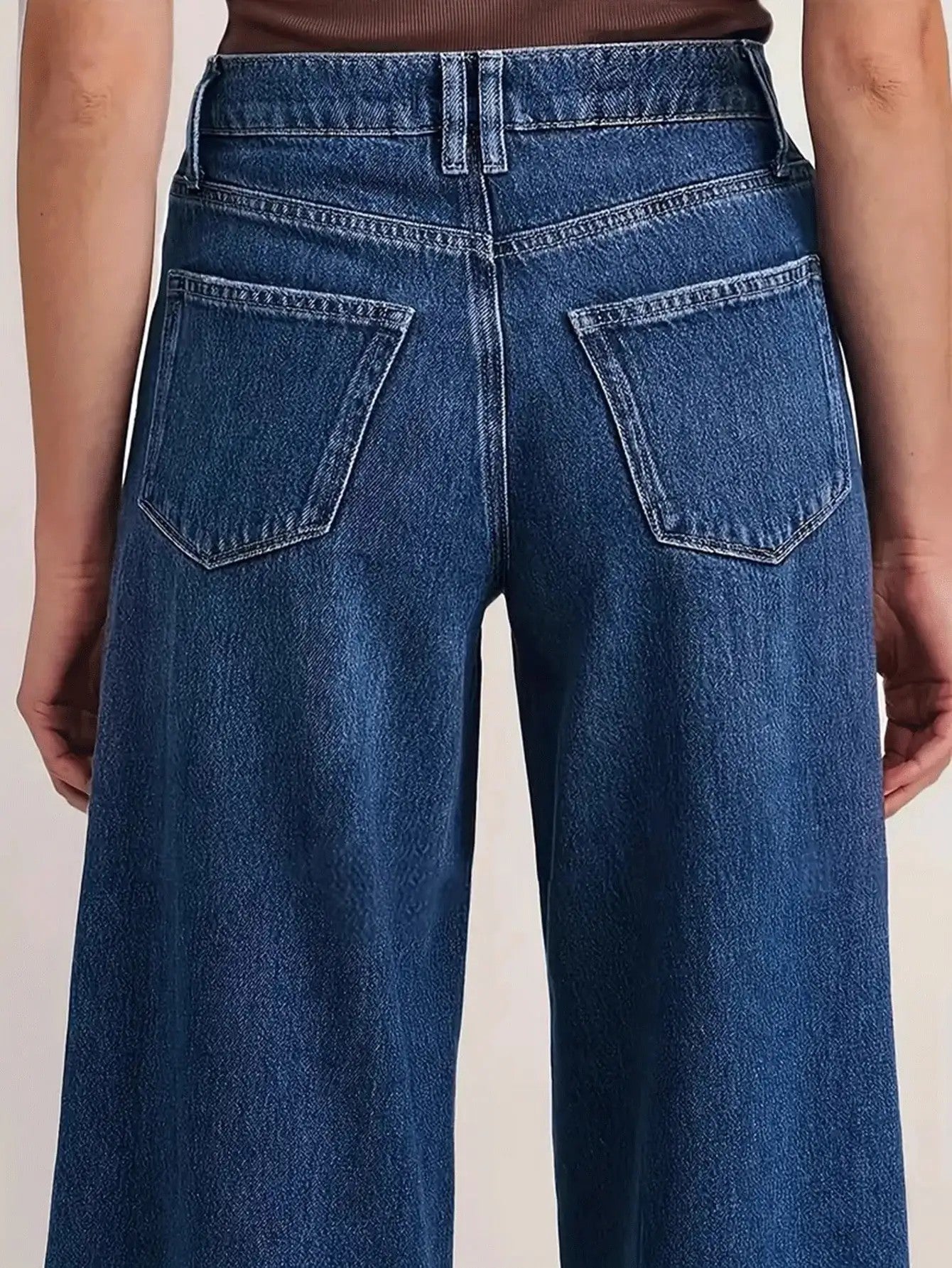 Sila Deep Blue Wide Leg Jeans