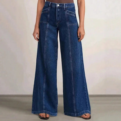 Sila Deep Blue Wide Leg Jeans