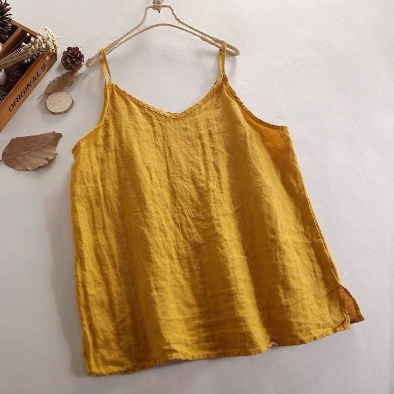Sila V-Neck Camisole - Marigold