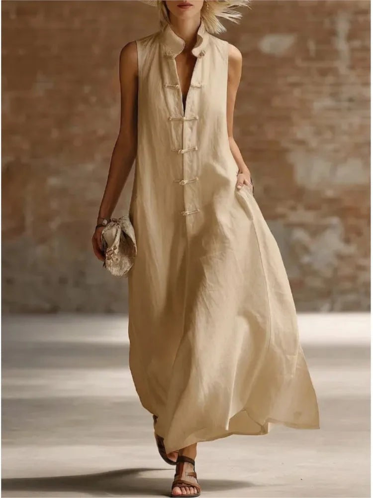 Sintra Lightweight Maxi Dress - Dune
