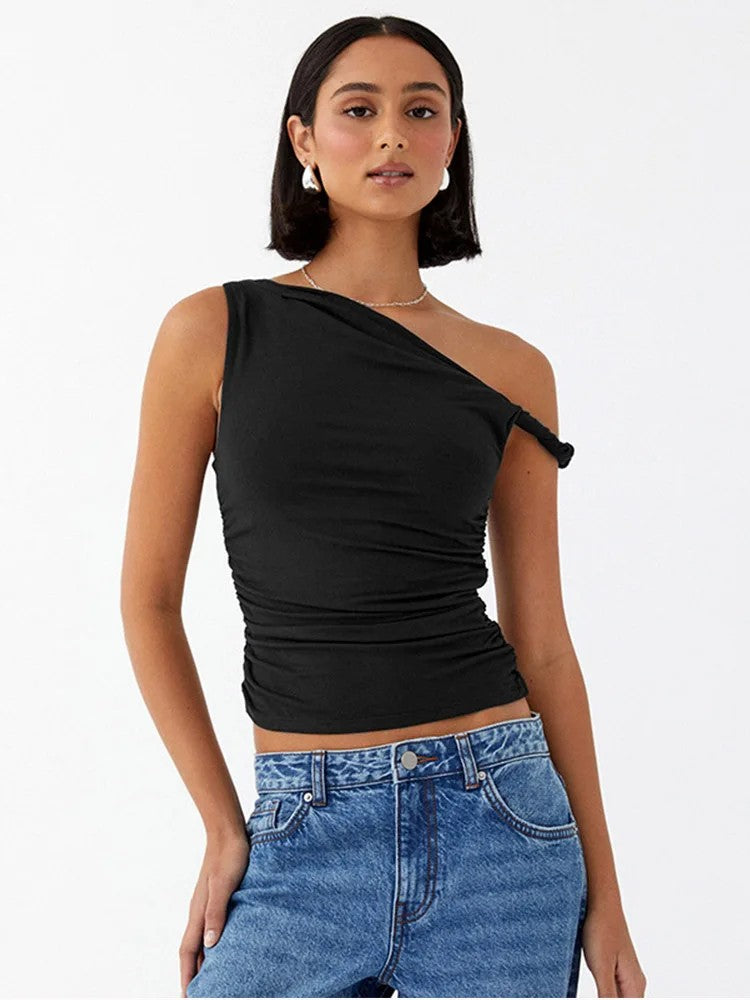 Ioannina Ruched Crop Top