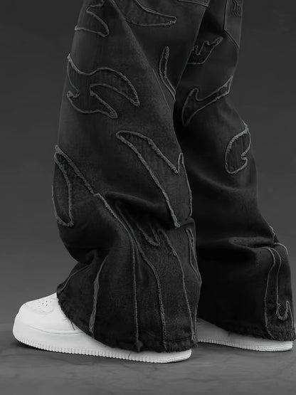 Jerez Embroidered Wide-Leg Jeans