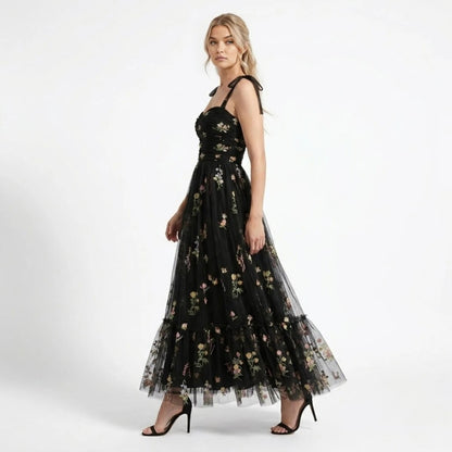 Kensington Embroidered Tulle Gown