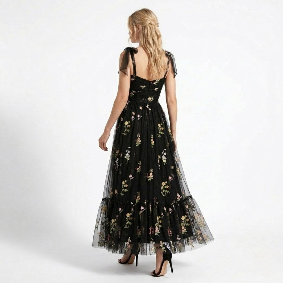 Kensington Embroidered Tulle Gown