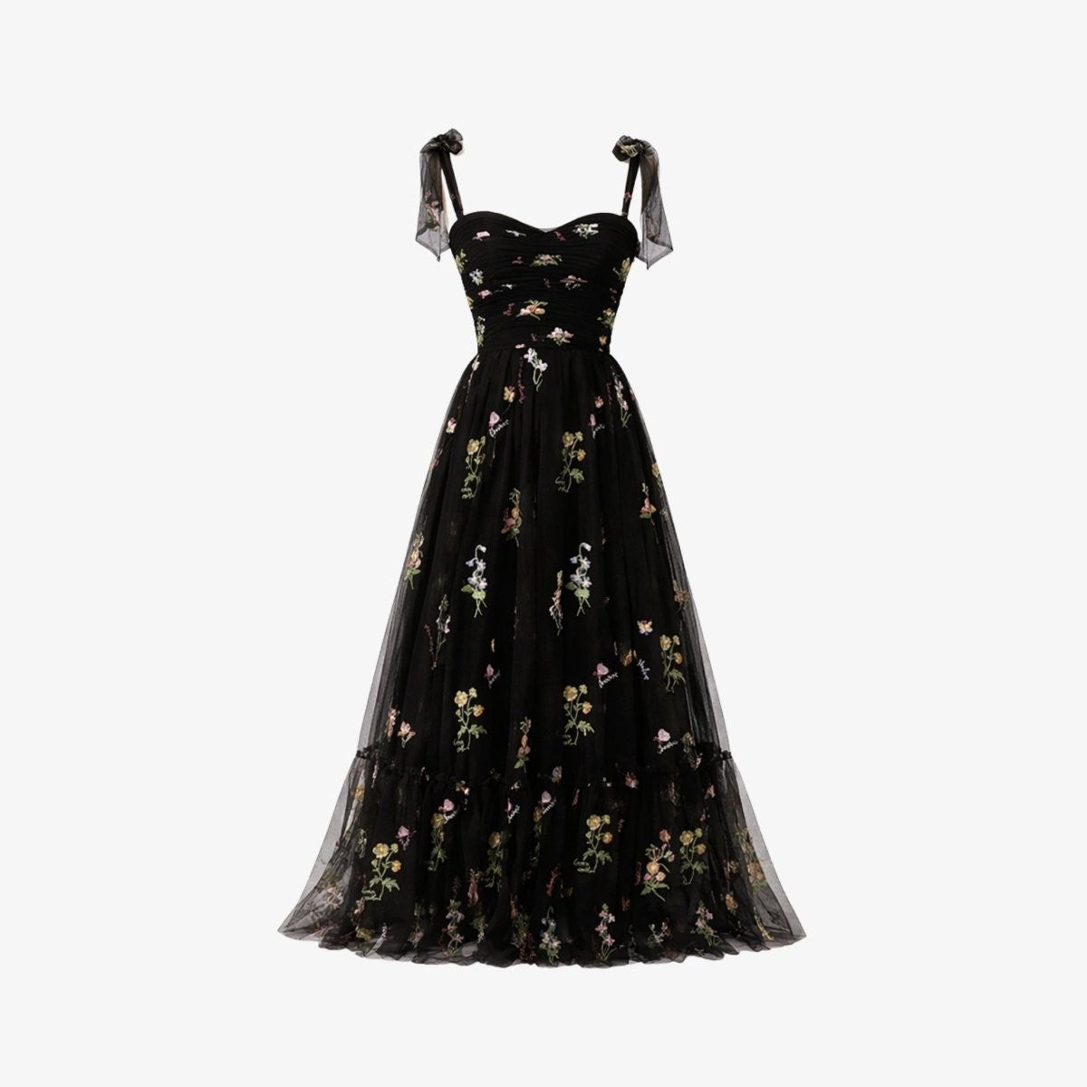 Kensington Embroidered Tulle Gown