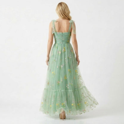 Kensington Embroidered Tulle Gown