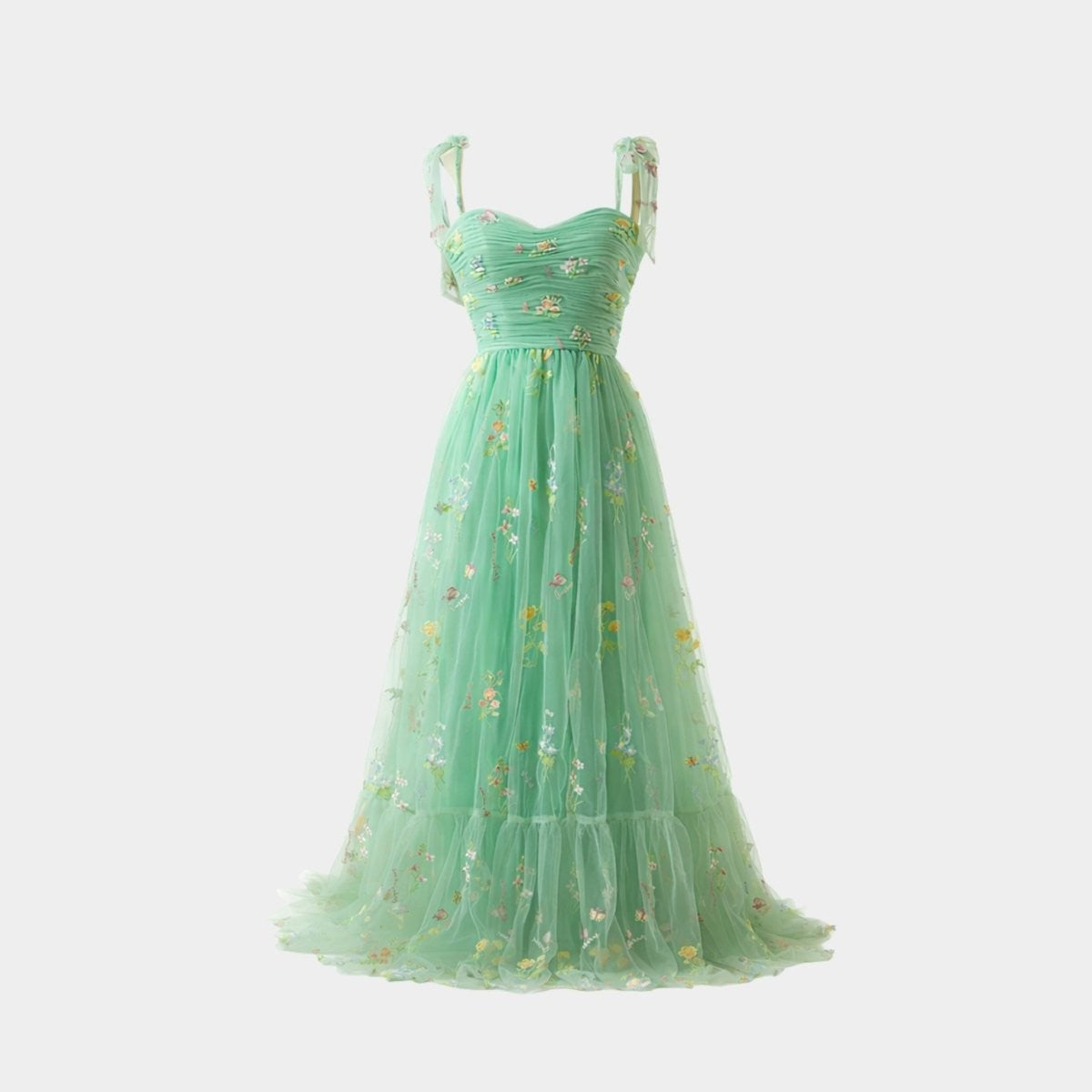Kensington Embroidered Tulle Gown