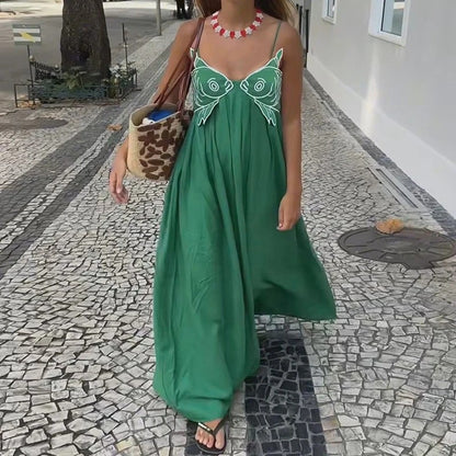 Koi Embroidered Maxi Dress