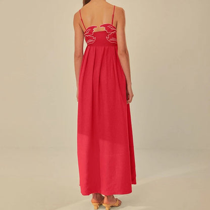 Koi Embroidered Maxi Dress