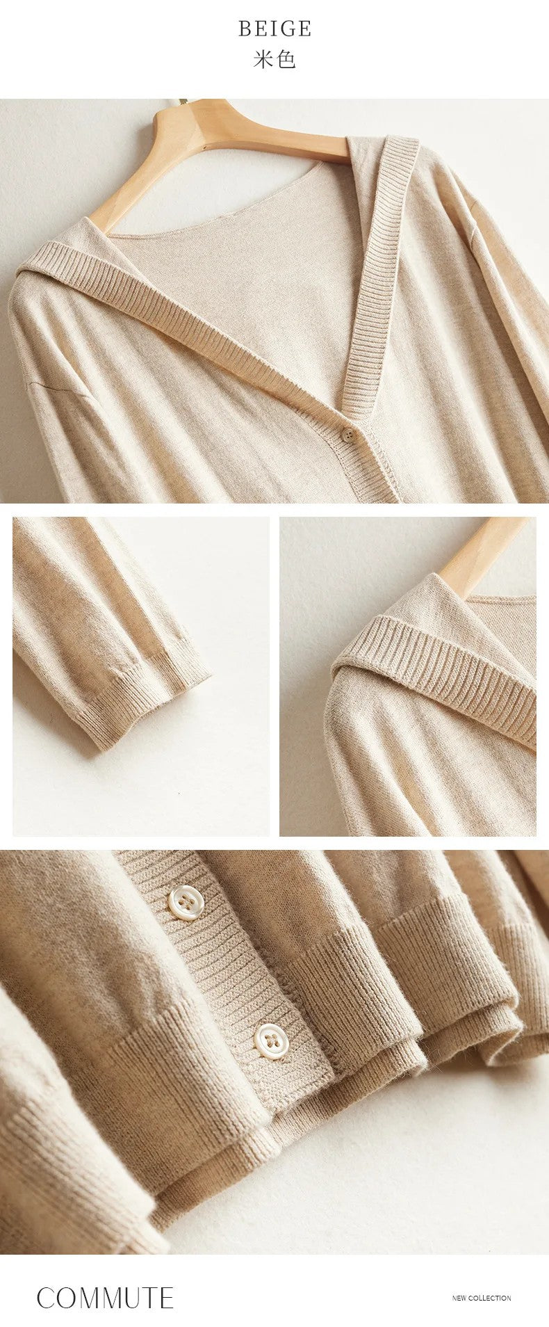 Larzac Silk Cashmere Hooded Cardigan