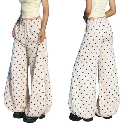 Lomond Dot Balloon Trousers - Noir Dot