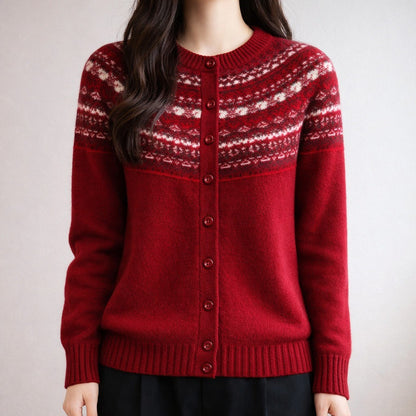 Lucerne Fair Isle Merino Wool Cardigan