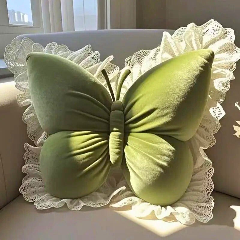 Lumina Butterfly Pillow - Sage