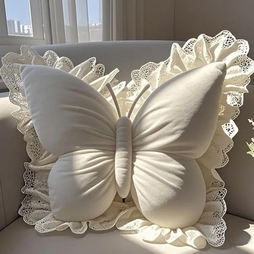 Lumina Butterfly Pillow - Sand