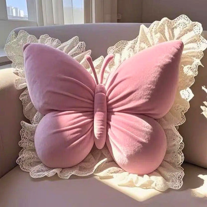 Lumina Butterfly Pillow - Blush