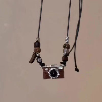 Lumina Film Camera Necklace - Vintage Brown