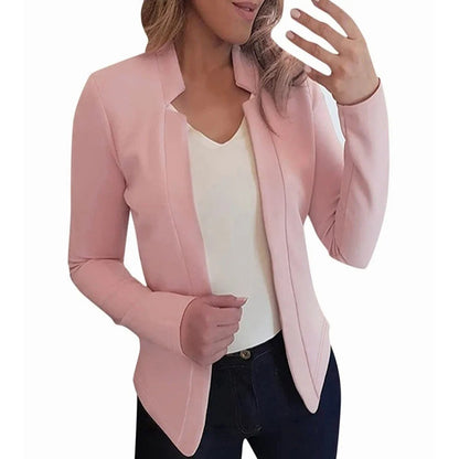 Lumina Open Stitch Blazer - Blush