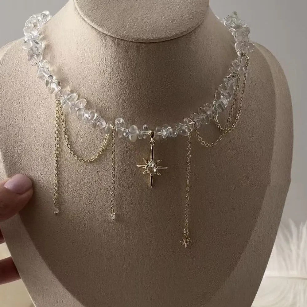 Lumina Pearl & Crystal Necklace