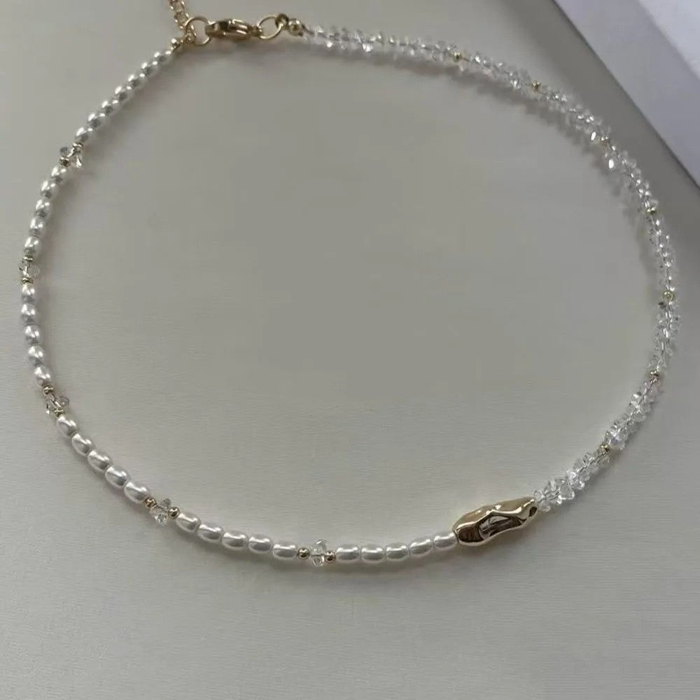 Lumina Pearl & Crystal Necklace