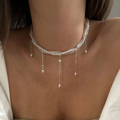 Lumina Pearl & Crystal Necklace