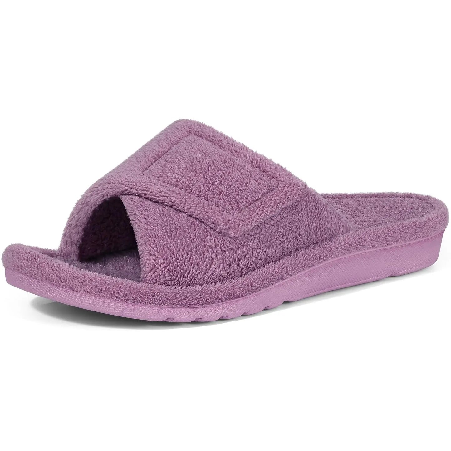 Lumira Fuzzy House Slippers - Lilac