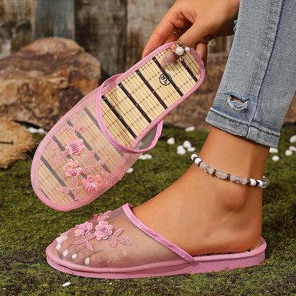 Lunel Mesh Bamboo Mules