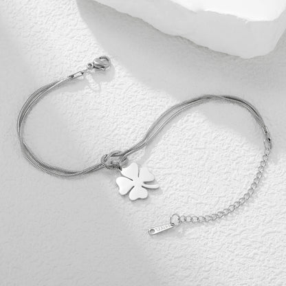 Luxe Clover Snake Bracelet