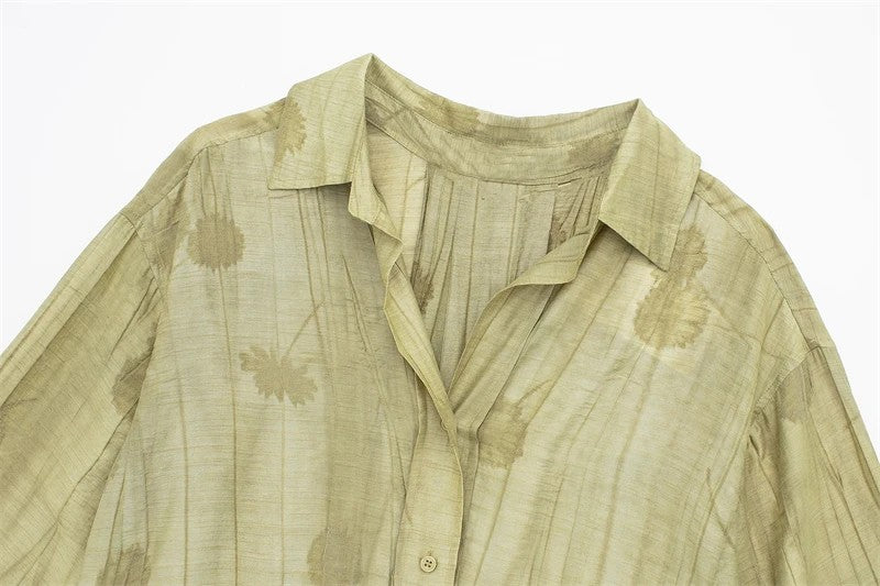 Maevis Jacquard Shirt Pants Set